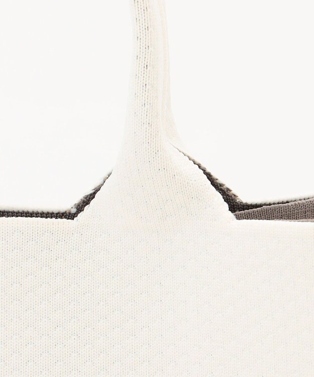 Y'SACCS ウォッシャブルニットトート mini アイボリー