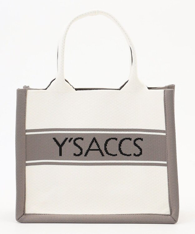Y'SACCS ウォッシャブルニットトート mini アイボリー