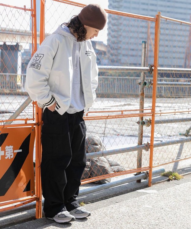 WEGO ZIPワッペンスタジャン ホワイト