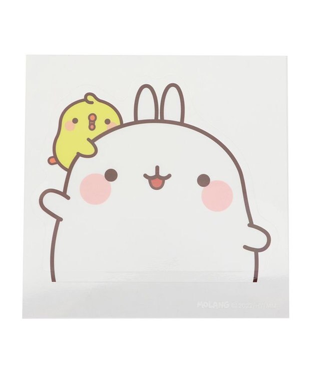 Mother garden 【2/15(日)で販売終了】 マザーガーデン MOLANG モラン 防水・UV加工 どこでもステッカー ≪ひょっこり柄≫ 単品 -