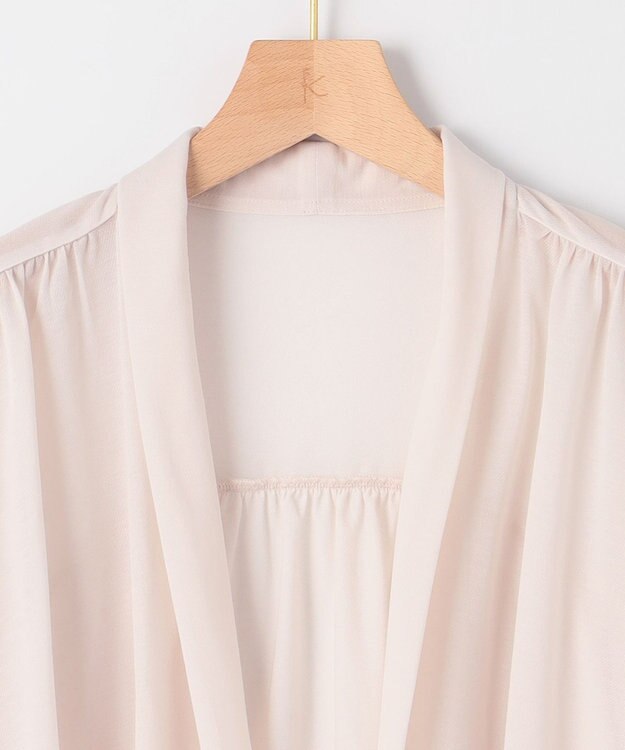 組曲 S 【WEB限定】シアーツイルジャージーショート カーディガン ピンク系