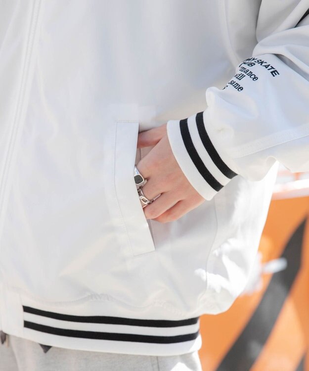 WEGO ZIPワッペンスタジャン ホワイト