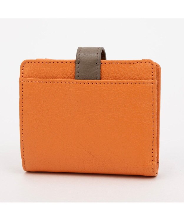 UNBILLION アトランタ ATLANTA / 牛革二つ折りカラーコンビウォレット オレンジ