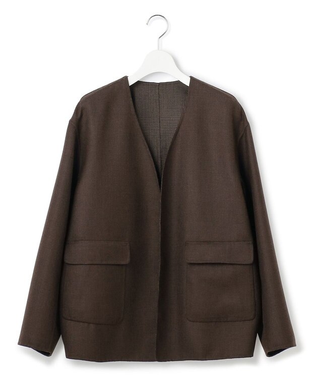 23区 TWリバーシブル アウター ダークブラウン系