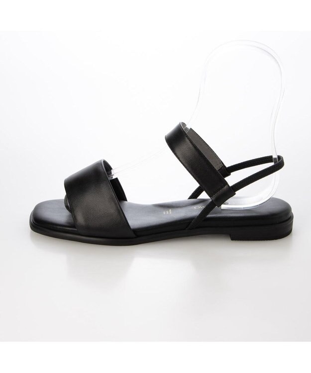 MODE ET JACOMO <MODE ET JACOMO>シンプルフラットストラップサンダル ブラック