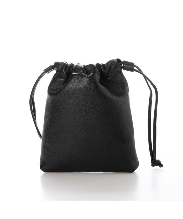 UNBILLION ペルケ perche / 牛革スタッズ・パラコード2wayドロストショルダー ブラック