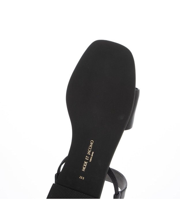 MODE ET JACOMO <MODE ET JACOMO>シンプルフラットストラップサンダル ブラック