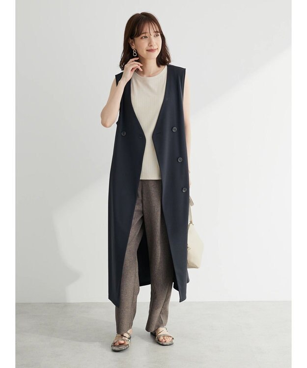 Green Parks ジレにもなる２ｗａｙジャンスカ Gray