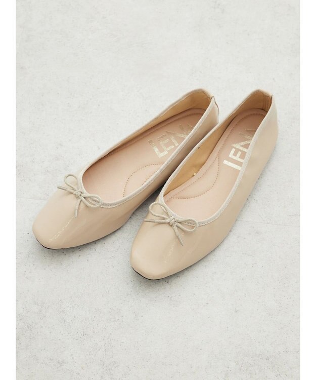 Green Parks ・ＬＥＮＡ　エナメルバレエシューズ Beige