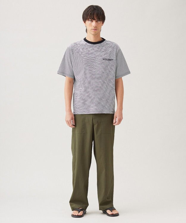 UNFILO MENS BASIC ロゴTEE【ギフトにもおすすめ】 ブラックボーダー
