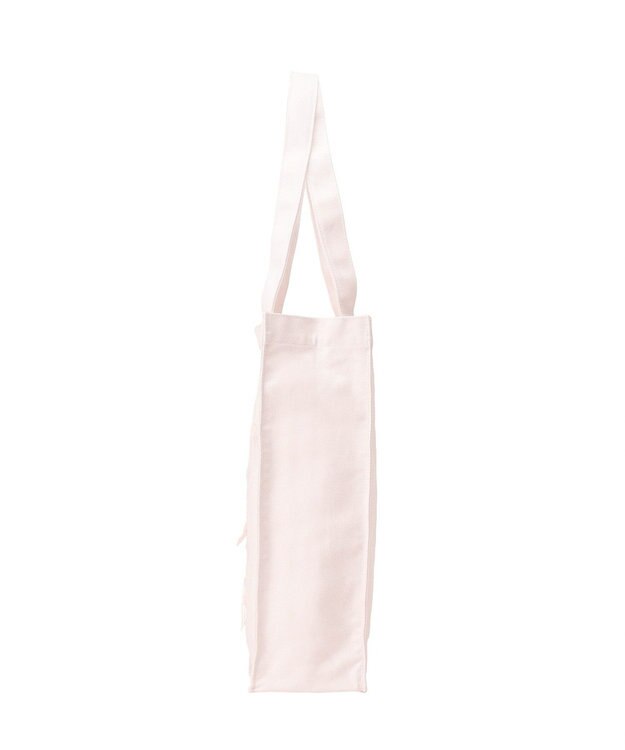 Maison de FLEUR リボンブランドロゴ刺繍スクエアトートバッグ Pink