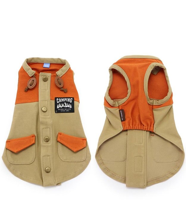 PET PARADISE ペットパラダイス 背中開きベスト 《オレンジ》 小型犬 オレンジ