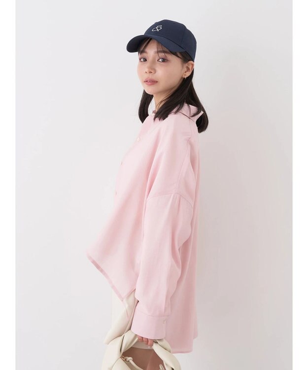 earth music&ecology ドロスト羽織シャツ Pink