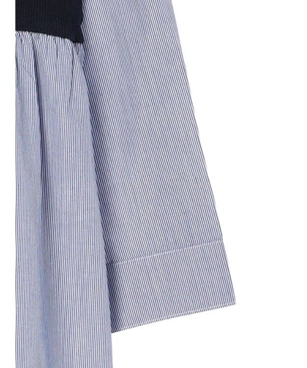 Green Parks リブドッキングカットソーボリュームチュニック Stripe