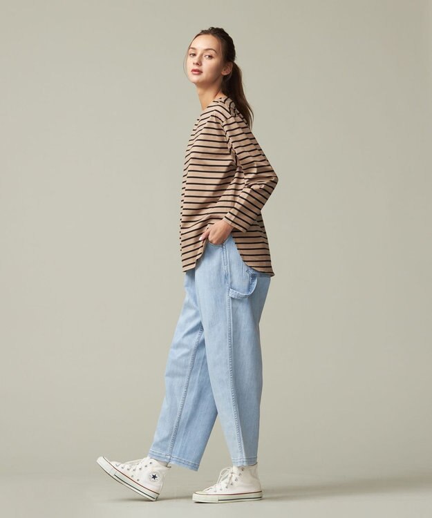 J.PRESS YORK STREET 【UNISEX】デニムペインターパンツ スカイブルー系