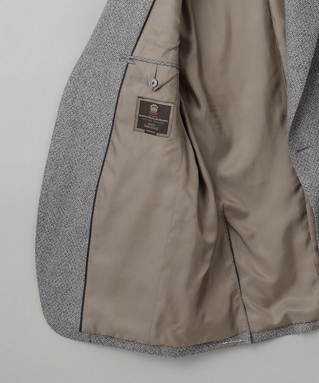 GOTAIRIKU 【DELFINO】ナポリジオメトリックツイード ジャケット_グレー ライトグレー系8