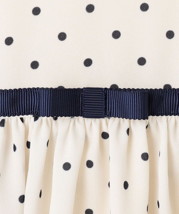 組曲 KIDS 【110-140㎝】ドットシフォン ワンピース オフホワイト系5