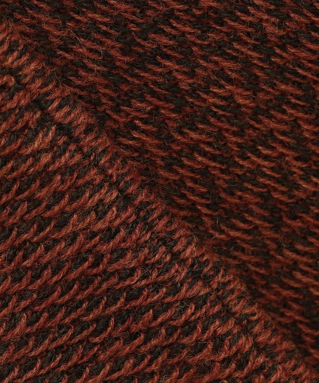 JOSEPH ABBOUD 【驚きの軽量ウール】KARLKARL ヘリンボーン柄 ニットジャケット オレンジ系