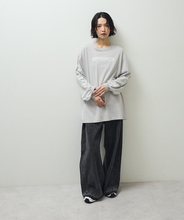 Green Parks ・ＳＵＧＡＲ　ＳＰＯＯＮ　スポーツロゴｐｔロンＴＥＥ Light Gray