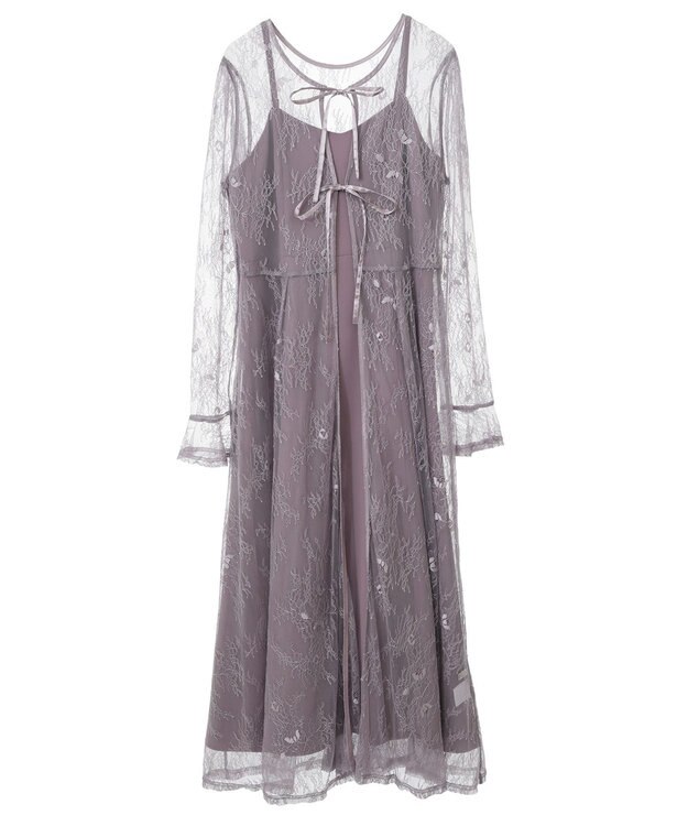 SET2点レースワンピース＋キャミワンピース / earth music&ecology