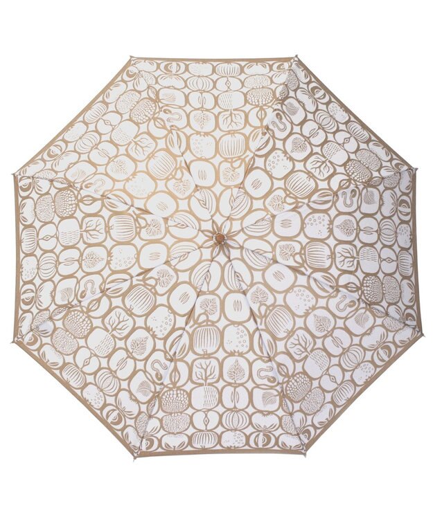 槇田商店 Stig Lindberg FRUKTLADA ゴールド 折りたたみ傘 ゴールド