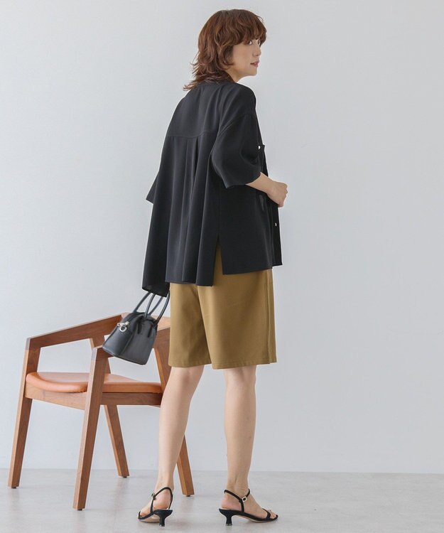AMERICAN HOLIC 【WEB限定】ミリタリーWポケットスキッパーシャツ Black