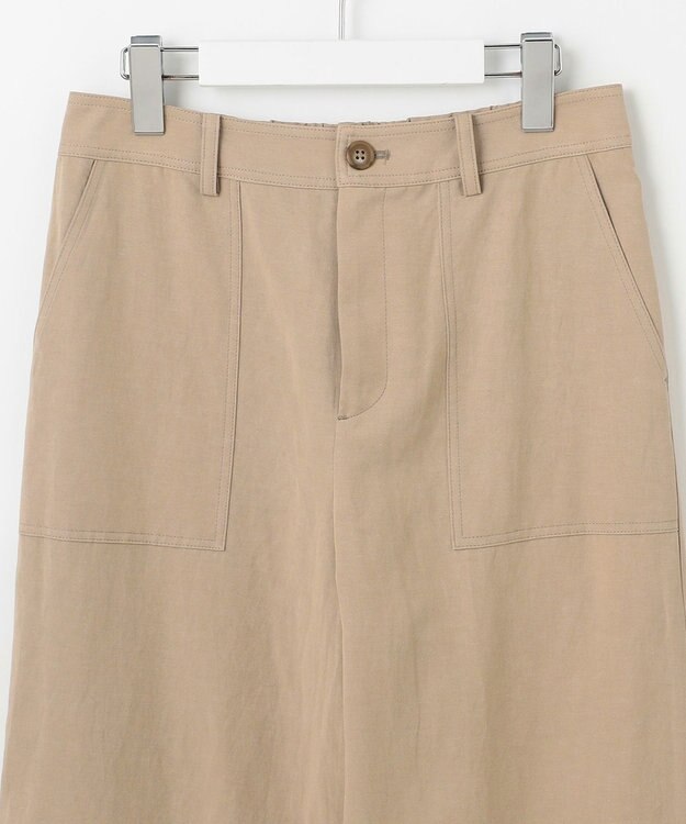 J.PRESS LADIES 【洗える】フィブリルツイル ベイカーパンツ ベージュ系