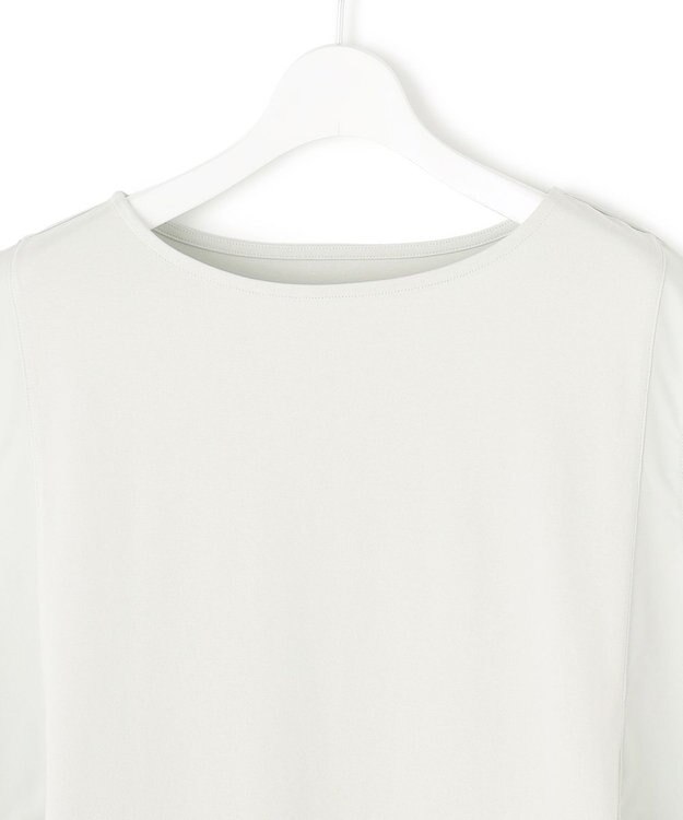 J.PRESS YORK STREET 【WOMEN】ファブリックポイント ノースリーブプルオーバー ライトグリーン系