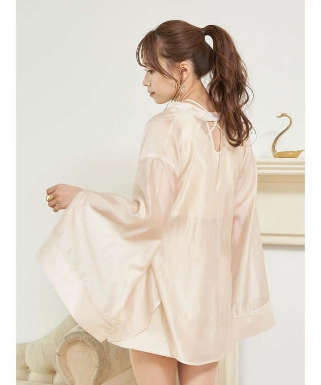 earth music&ecology マルチウェイシアーシャツ Light Beige