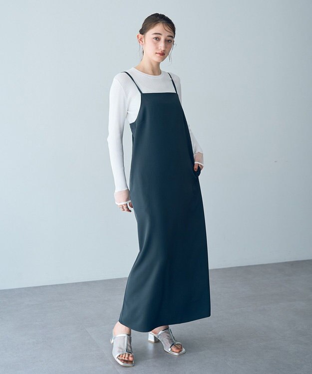 YECCA VECCA 【2点SET】ブルゾンセットキャミワンピース Navy