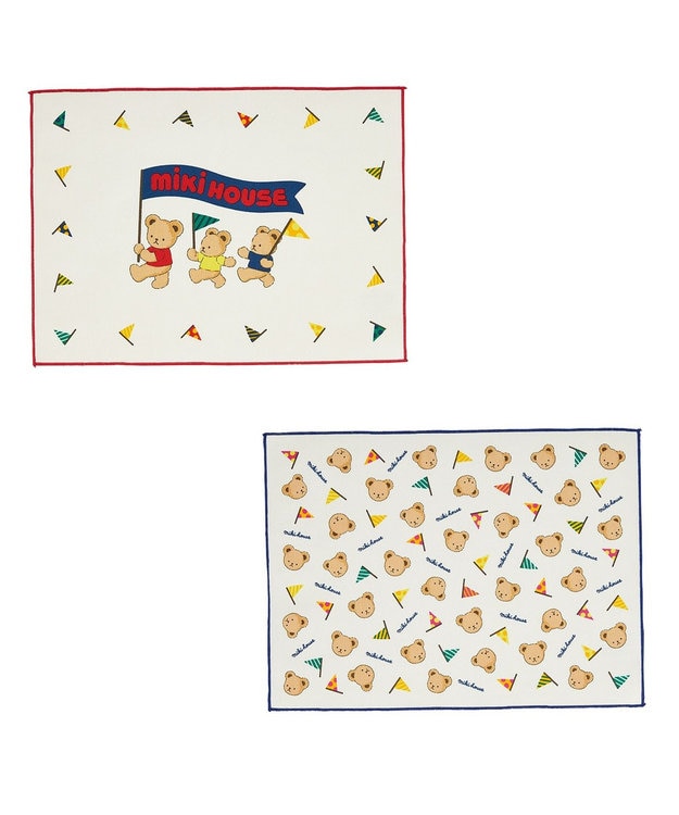 MIKI HOUSE HOT BISCUITS 【ミキハウス】 ミキハウスベア ランチョンマットセット