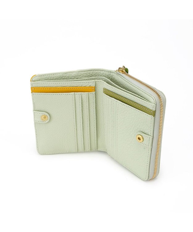 IBIZA プレーサ　ラウンド二つ折り財布 ピンクベージュ