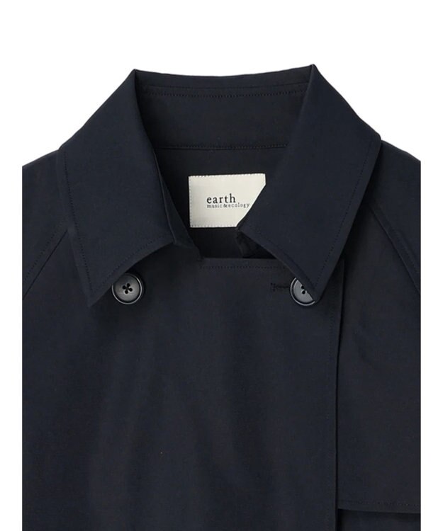 earth music&ecology ショートトレンチコート Navy