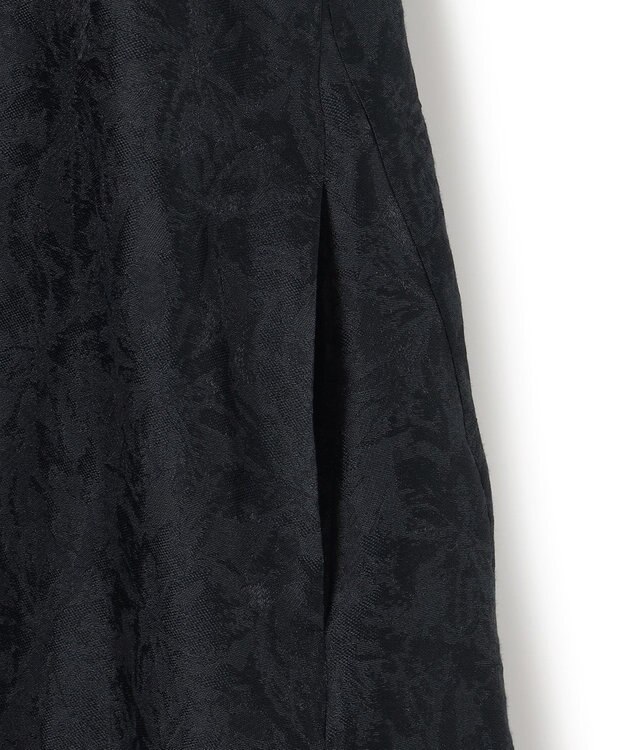 23区 S 【APPLAUDIR】シアーフラワージャカード ドレス ブラック系