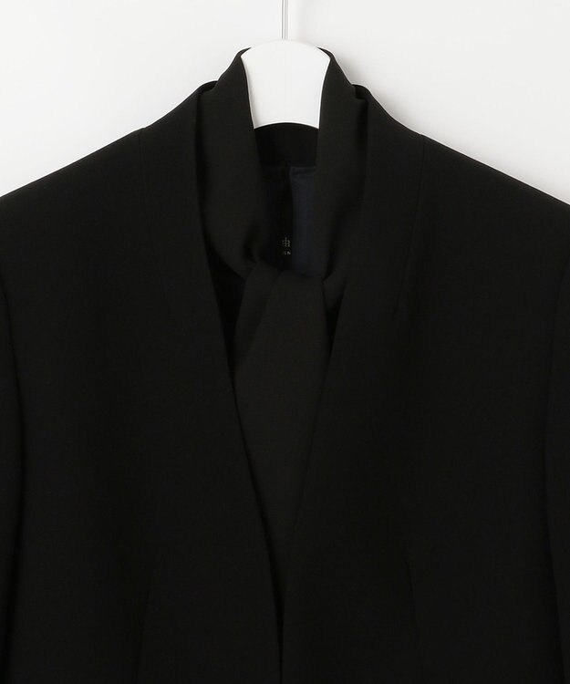 自由区 FORMAL 【洗える】NOIE15平二重 ジャケット+ワンピース ブラック系