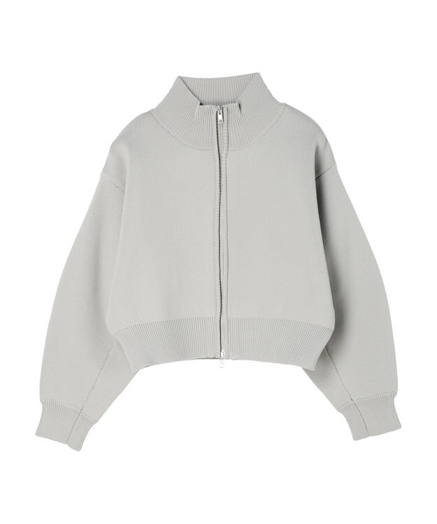 Green Parks ・ＥＬＥＮＣＡＲＥ　ＤＵＥ　ハイネックＺＩＰカーディガン Gray