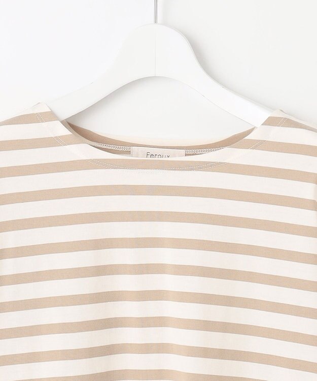 Feroux パフスリーブ ロンＴ ベージュ系1