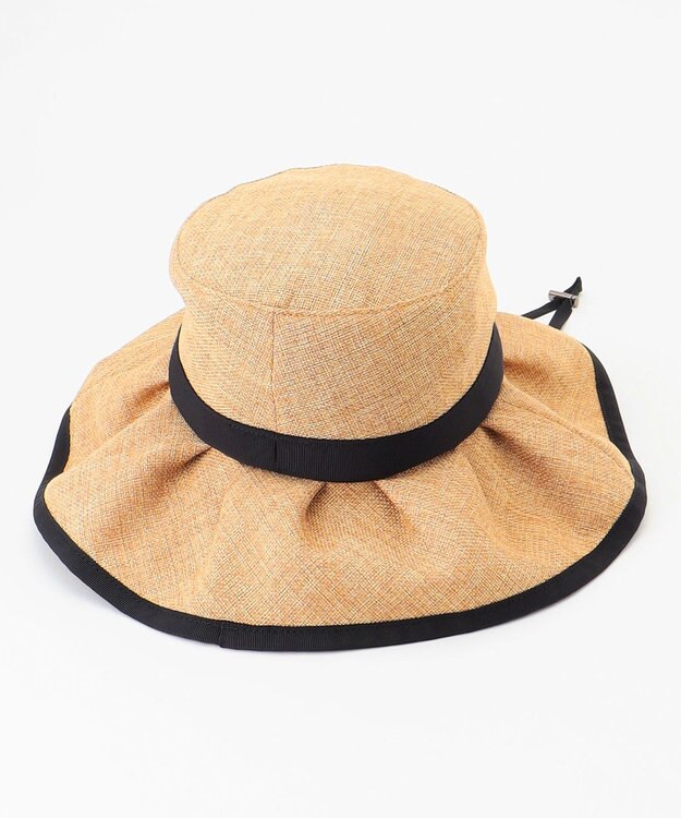 TOCCA 【UV99%以上カット・吸水速乾・抗菌防臭・洗える・サイズ調整可】FRILL HAT ハット ベージュ系