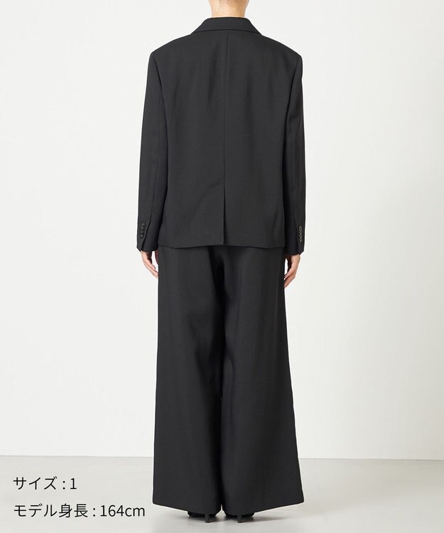 NAVE 【ReNAVE・洗える/UVカット】スパンポリエステル ジャケット ブラック系