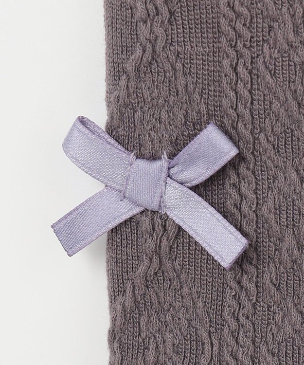 ANY KIDS ケーブル ジャガードレギンス チャコール