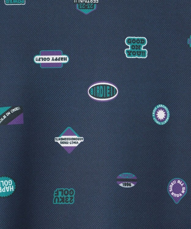 23区GOLF WEB限定【WOMEN】ステッカープリント モックネックワンピース ネイビー系5