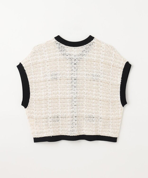 GRACE CONTINENTAL ショートニットベスト キナリ