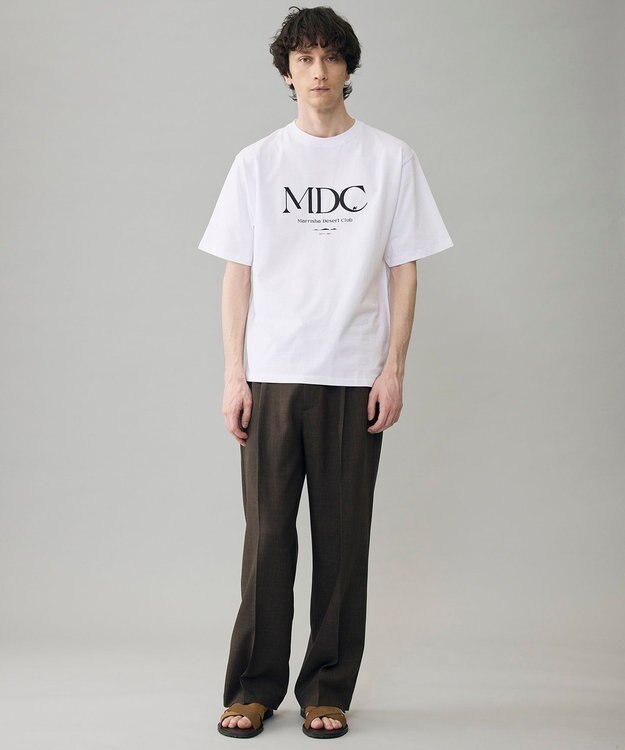 UNFILO MENS ウーリーノ 2タックスラックス ブラウン