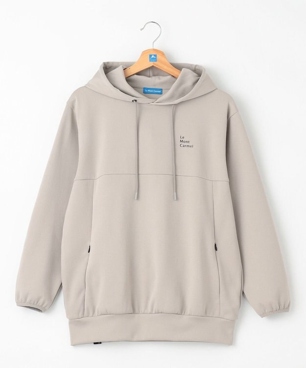 SHARE PARK LADIES 【UVカット・吸水速乾・ストレッチ・軽量・アンチピリング 】ダンボールフードパーカー（S・Mサイズ） ベージュ系