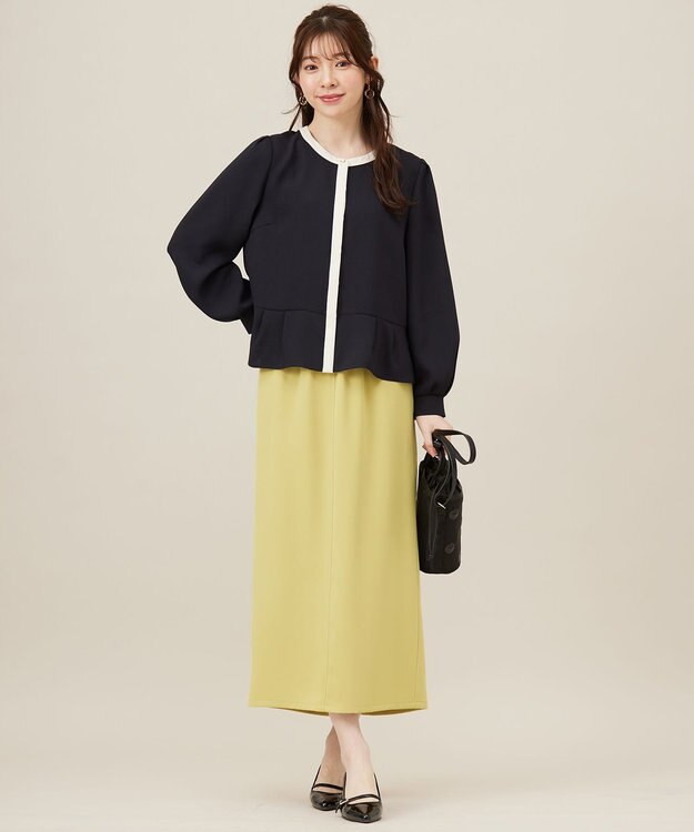 ANY SIS 【洗える】ハオレル ブラウス ネイビー