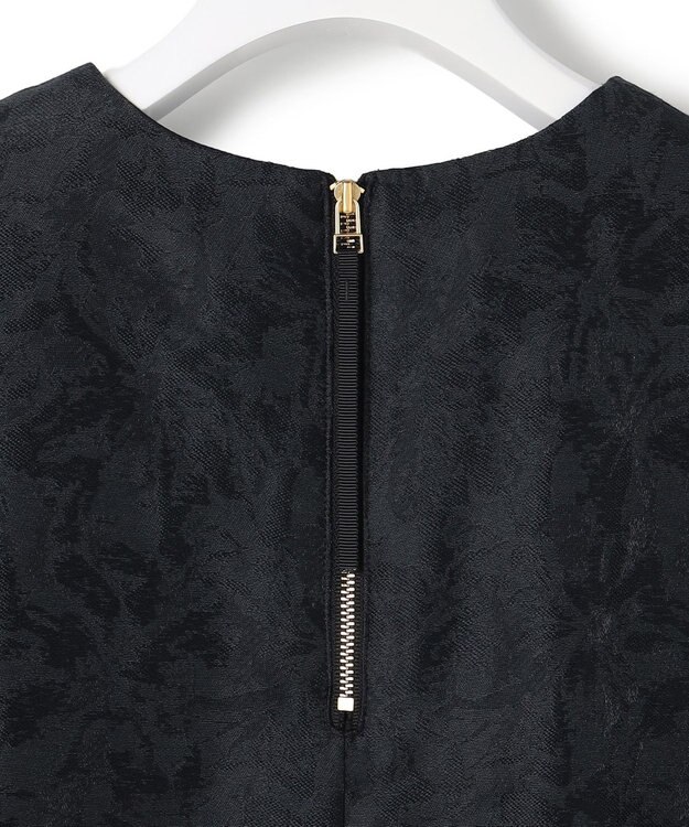 23区 S 【APPLAUDIR】シアーフラワージャカード ドレス ブラック系