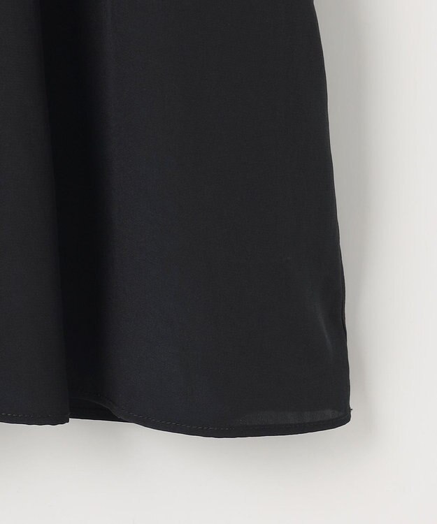 J.PRESS LADIES 【洗える】ドッキングジャージー ビスチェライク プルオーバー オフ×ブラック系