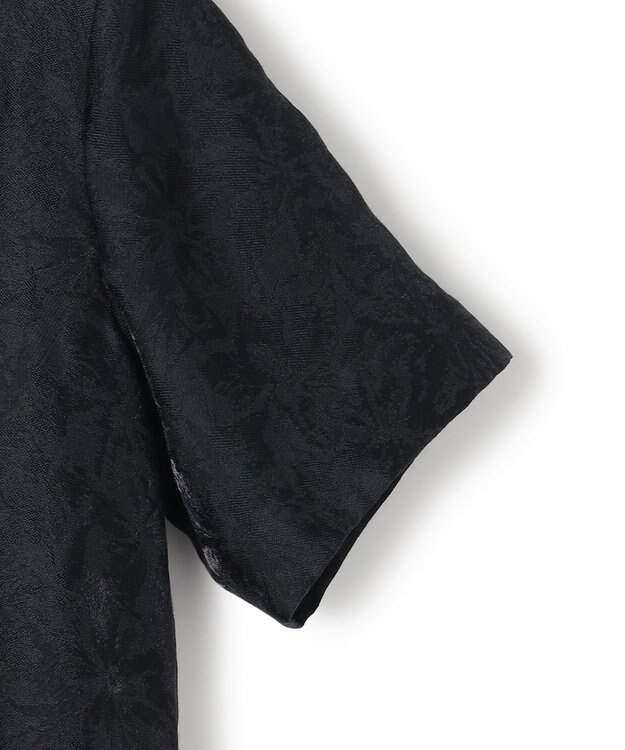 23区 S 【APPLAUDIR】シアーフラワージャカード ドレス ブラック系