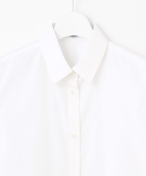 J.PRESS LADIES ホワイトブロード シャツカラーブラウス ホワイト系