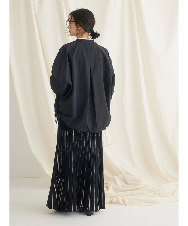 CRAFT STANDARD BOUTIQUE 綿ナイロングログランブルゾン Black